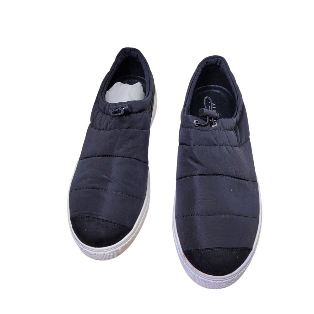 ALLOT Women Quilted Umbrella Slip On Outdoor Casual Comfort Shoes Black Size 9